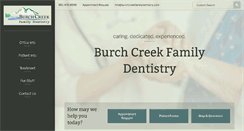Desktop Screenshot of burchcreekfamilydentistry.com
