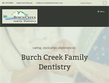 Tablet Screenshot of burchcreekfamilydentistry.com
